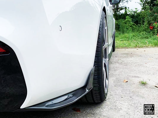BMW M5C M5 F90 2018 2019 2020 2021 2022 2023 2024 & 5 Series M550 540 G30 2017 2018 2019 2020 2021 2022 2023 (Fits both Pre-LCI & LCI) with Aftermarket Parts - Rear Canards Carbon Fiber from Geex Village