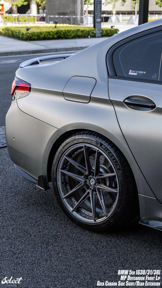 BMW M5C M5 F90 2018 2019 2020 2021 2022 2023 2024 & 5 Series M550 540 G30 2017 2018 2019 2020 2021 2022 2023 (Fits both Pre-LCI & LCI) with Aftermarket Parts - Rear Canards Carbon Fiber from Geex Village
