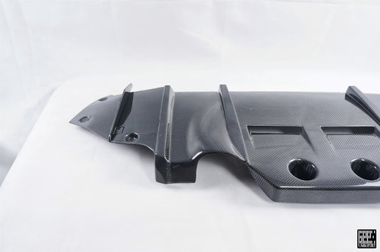 BMW M5C M5 F90 2018 2019 2020 2021 2022 2023 2024 & 5 Series M550 540 G30 2017 2018 2019 2020 2021 2022 2023 (Fits both Pre-LCI & LCI) with Aftermarket Parts - Rear Diffuser & Undertray Carbon Fiber from Geex Village