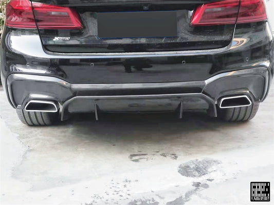BMW M5C M5 F90 2018 2019 2020 2021 2022 2023 2024 & 5 Series M550 540 G30 2017 2018 2019 2020 2021 2022 2023 (Fits both Pre-LCI & LCI) with Aftermarket Parts - Rear Diffuser & Undertray Carbon Fiber from Geex Village