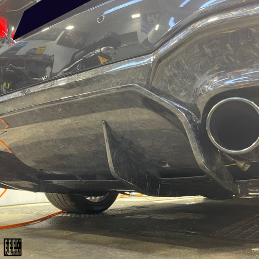 BMW M5C M5 F90 2018 2019 2020 2021 2022 2023 2024 & 5 Series M550 540 G30 2017 2018 2019 2020 2021 2022 2023 (Fits both Pre-LCI & LCI) with Aftermarket Parts - Rear Diffuser & Undertray Carbon Fiber from Geex Village