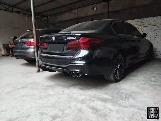 BMW M5C M5 F90 2018 2019 2020 2021 2022 2023 2024 & 5 Series M550 540 G30 2017 2018 2019 2020 2021 2022 2023 (Fits both Pre-LCI & LCI) with Aftermarket Parts - Rear Diffuser & Undertray Carbon Fiber from Geex Village
