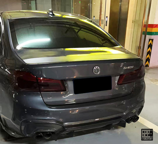 BMW M5C M5 F90 2018 2019 2020 2021 2022 2023 2024 & 5 Series M550 540 G30 2017 2018 2019 2020 2021 2022 2023 (Fits both Pre-LCI & LCI) with Aftermarket Parts - Rear Diffuser & Undertray Carbon Fiber from Geex Village