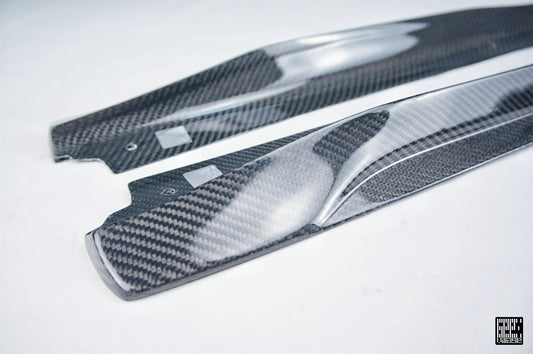 BMW M5C M5 F90 2018 2019 2020 2021 2022 2023 2024 & 5 Series M550 540 G30 2017 2018 2019 2020 2021 2022 2023 (Fits both Pre-LCI & LCI) with Aftermarket Parts - Side Skirts Carbon Fiber from Geex Village