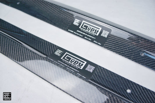 BMW M5C M5 F90 2018 2019 2020 2021 2022 2023 2024 & 5 Series M550 540 G30 2017 2018 2019 2020 2021 2022 2023 (Fits both Pre-LCI & LCI) with Aftermarket Parts - Side Skirts Carbon Fiber from Geex Village