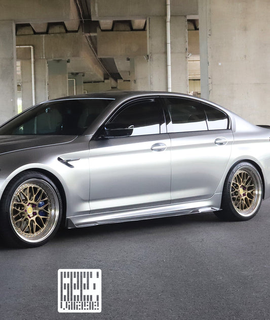 BMW M5C M5 F90 2018 2019 2020 2021 2022 2023 2024 & 5 Series M550 540 G30 2017 2018 2019 2020 2021 2022 2023 (Fits both Pre-LCI & LCI) with Aftermarket Parts - Side Skirts Carbon Fiber from Geex Village