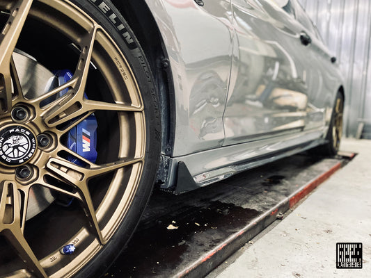 BMW M5C M5 F90 2018 2019 2020 2021 2022 2023 2024 & 5 Series M550 540 G30 2017 2018 2019 2020 2021 2022 2023 (Fits both Pre-LCI & LCI) with Aftermarket Parts - Side Skirts Carbon Fiber from Geex Village