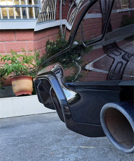BMW M5C M5 F90 (Fits both Pre-LCI & LCI) 2018 2019 2020 2021 2022 2023 2024 with Aftermarket Parts - Center Rear Diffuser Replacement Carbon Fiber from Geex Village