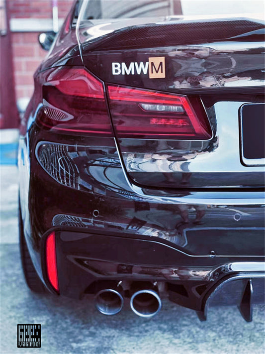 BMW M5C M5 F90 (Fits both Pre-LCI & LCI) 2018 2019 2020 2021 2022 2023 2024 with Aftermarket Parts - Center Rear Diffuser Replacement Carbon Fiber from Geex Village