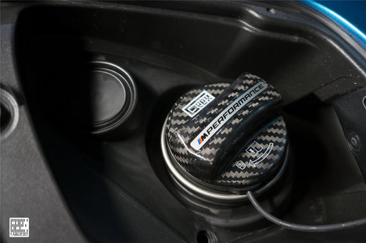 BMW X5 M60i M50i xDrive 50e x/sDrive40i G05 (Pre-LCI & LCI) 2020-ON & X5M X5MC F95 (Pre-LCI & LCI) 2020-ON & X6 M60I xDrive 40i G06 (Pre-LCI & LCI) 2020-ON & X6M X6MC F96 (Pre-LCI & LCI) 2020-ON with Aftermarket Parts - MP M Performance Style Fuel Filler Cap Carbon Fiber from Geex Village