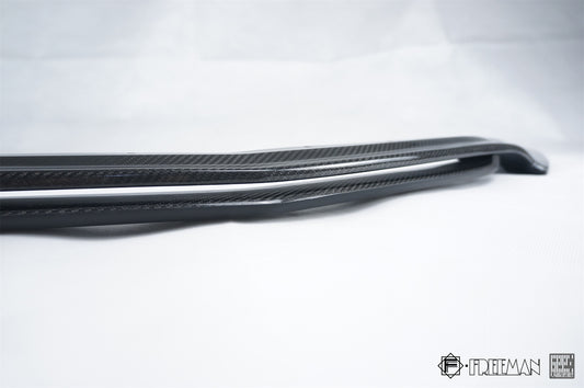 Cadillac ATS Turbo Luxury Performance Premium 2015 2016 2017 2018 2019 with Aftermarket Parts - Front Lip & Air Diverter Canards Carbon Fiber from Geex Village