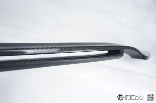 Cadillac ATS Turbo Luxury Performance Premium 2015 2016 2017 2018 2019 with Aftermarket Parts - Front Lip & Air Diverter Canards Carbon Fiber from Geex Village
