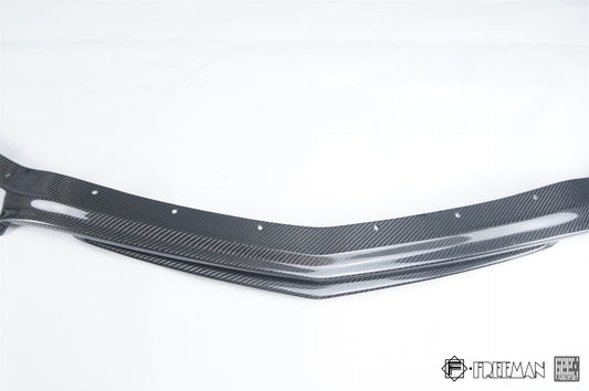 Cadillac ATS Turbo Luxury Performance Premium 2015 2016 2017 2018 2019 with Aftermarket Parts - Front Lip & Air Diverter Canards Carbon Fiber from Geex Village