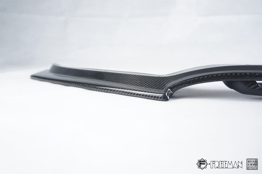 Cadillac ATS Turbo Luxury Performance Premium 2015 2016 2017 2018 2019 with Aftermarket Parts - Front Lip & Air Diverter Canards Carbon Fiber from Geex Village