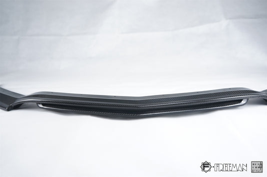 Cadillac ATS Turbo Luxury Performance Premium 2015 2016 2017 2018 2019 with Aftermarket Parts - Front Lip & Air Diverter Canards Carbon Fiber from Geex Village