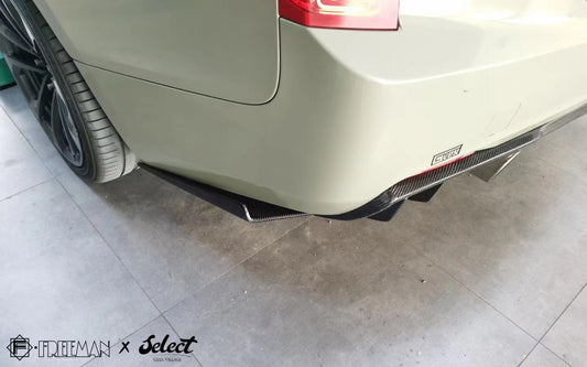 Cadillac ATS Turbo Luxury Performance Premium 2013 2014 2015 2016 2017 2018 2019 with Aftermarket Parts - Rear Canards Carbon Fiber from Geex Village