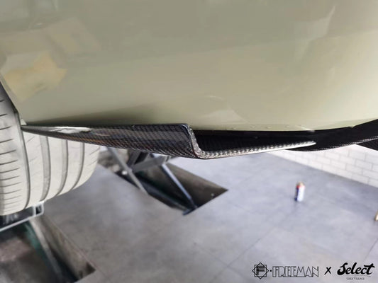 Cadillac ATS Turbo Luxury Performance Premium 2013 2014 2015 2016 2017 2018 2019 with Aftermarket Parts - Rear Canards Carbon Fiber from Geex Village