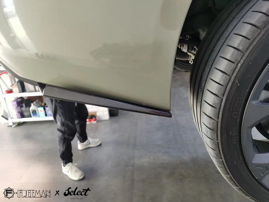 Cadillac ATS Turbo Luxury Performance Premium 2013 2014 2015 2016 2017 2018 2019 with Aftermarket Parts - Rear Canards Carbon Fiber from Geex Village