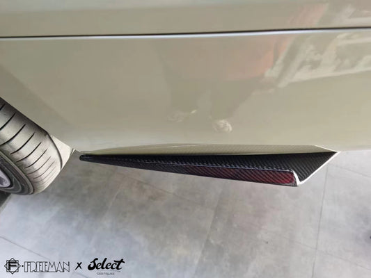 Cadillac ATS Turbo Luxury Performance Premium 2013 2014 2015 2016 2017 2018 2019 with Aftermarket Parts - Rear Canards Carbon Fiber from Geex Village