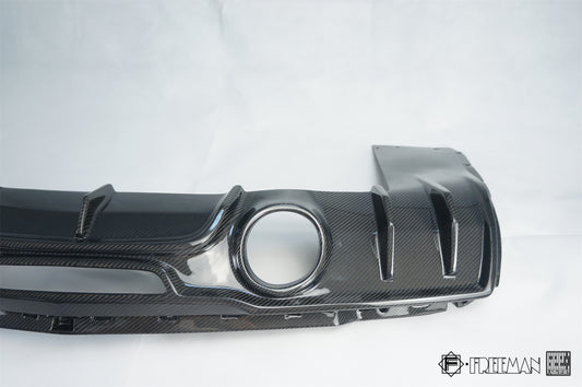 Cadillac ATS Turbo Luxury Performance Premium 2013 2014 2015 2016 2017 2018 2019 with Aftermarket Parts - Rear Diffuser Carbon Fiber from Geex Village