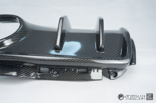 Cadillac ATS Turbo Luxury Performance Premium 2013 2014 2015 2016 2017 2018 2019 with Aftermarket Parts - Rear Diffuser Carbon Fiber from Geex Village