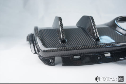 Cadillac ATS Turbo Luxury Performance Premium 2013 2014 2015 2016 2017 2018 2019 with Aftermarket Parts - Rear Diffuser Carbon Fiber from Geex Village