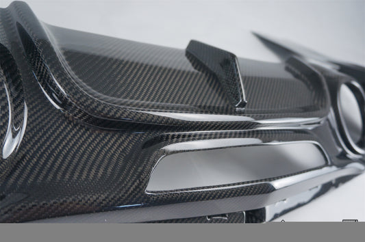 Cadillac ATS Turbo Luxury Performance Premium 2013 2014 2015 2016 2017 2018 2019 with Aftermarket Parts - Rear Diffuser Carbon Fiber from Geex Village