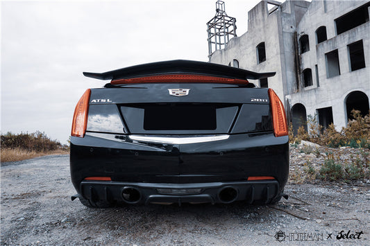 Cadillac ATS Turbo Luxury Performance Premium 2013 2014 2015 2016 2017 2018 2019 with Aftermarket Parts - Rear Diffuser Carbon Fiber from Geex Village