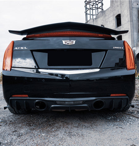 Cadillac ATS Turbo Luxury Performance Premium 2013 2014 2015 2016 2017 2018 2019 with Aftermarket Parts - Rear Diffuser Carbon Fiber from Geex Village