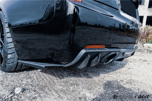 Cadillac ATS Turbo Luxury Performance Premium 2013 2014 2015 2016 2017 2018 2019 with Aftermarket Parts - Rear Diffuser Carbon Fiber from Geex Village