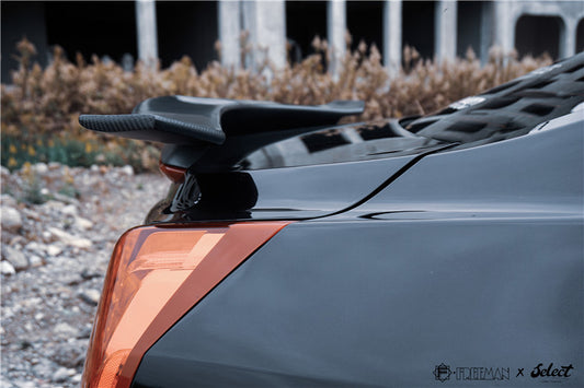 Cadillac ATS Turbo Luxury Performance Premium 2013 2014 2015 2016 2017 2018 2019 Sendan with Aftermarket Parts - Rear Spoiler Wing Carbon Fiber from Geex Village