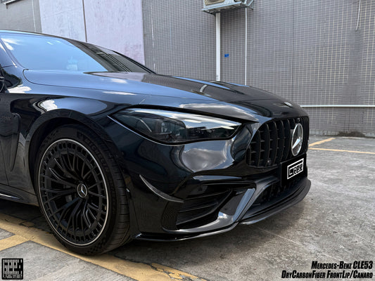 Mercedes Benz CLE-Class AMG CLE 53 2024-ON with Aftermarket Parts - Front Middle Lip Dry Pre-preg Carbon Fiber from Geex Village