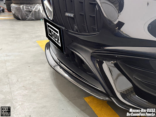 Mercedes Benz CLE-Class AMG CLE 53 2024-ON with Aftermarket Parts - Front Middle Lip Dry Pre-preg Carbon Fiber from Geex Village