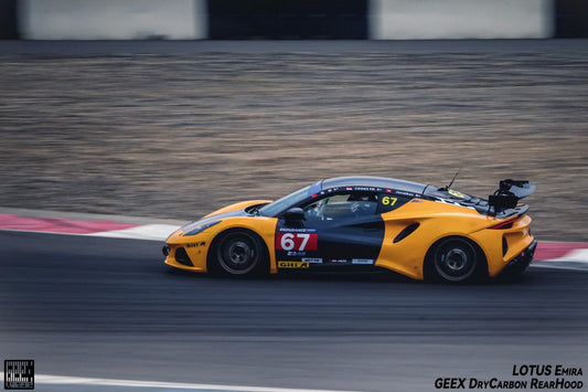 Lotus Emira 3.6 V6 2.0 Four-cylinder 2022-ON with Aftermarket Parts - GT4 Style Rear Wing Carbon Fiber from Geex Village