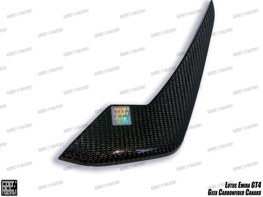 Lotus Emira 3.6 V6 2.0 Four-cylinder 2022-ON with Aftermarket Parts - GEEX Front Canards Carbon Fiber from Geex Village