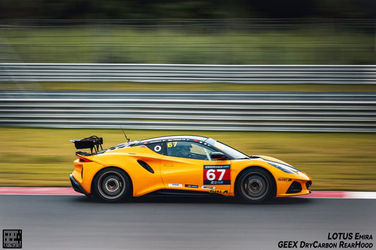 Lotus Emira 3.6 V6 2.0 Four-cylinder 2022-ON with Aftermarket Parts - GT4 Style Side Skirts Carbon Fiber from Geex Village