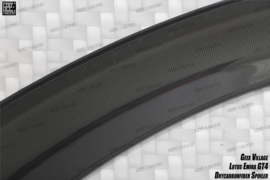 Lotus Emira 3.6 V6 2.0 Four-cylinder 2022-ON with Aftermarket Parts - GT4 Style Rear Wing Carbon Fiber from Geex Village