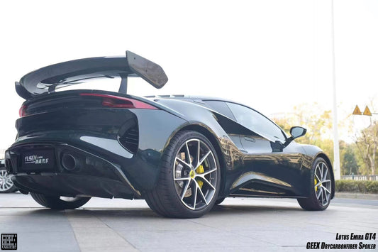 Lotus Emira 3.6 V6 2.0 Four-cylinder 2022-ON with Aftermarket Parts - GT4 Style Rear Wing Carbon Fiber from Geex Village