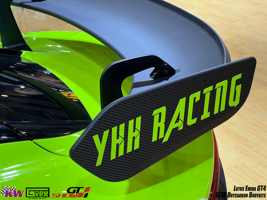 Lotus Emira 3.6 V6 2.0 Four-cylinder 2022-ON with Aftermarket Parts - GT4 Style Rear Wing Carbon Fiber from Geex Village