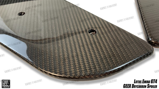 Lotus Emira 3.6 V6 2.0 Four-cylinder 2022-ON with Aftermarket Parts - GT4 Style Rear Wing Carbon Fiber from Geex Village