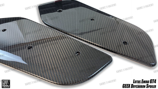 Lotus Emira 3.6 V6 2.0 Four-cylinder 2022-ON with Aftermarket Parts - GT4 Style Rear Wing Carbon Fiber from Geex Village