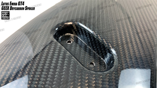 Lotus Emira 3.6 V6 2.0 Four-cylinder 2022-ON with Aftermarket Parts - GT4 Style Rear Wing Carbon Fiber from Geex Village