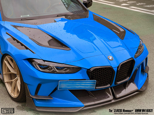 BMW M3CS M3C M3 G80 G81 2021-ON & M4CSL M4CS M4C M4 G82 G83 2021-ON with Aftermarket Parts - Front Bumper Kit Carbon Fiber from Geex Village