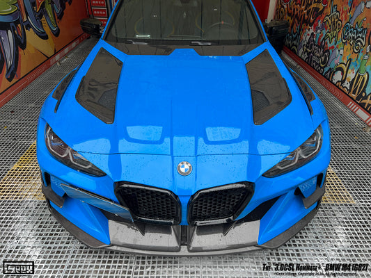 BMW M3CS M3C M3 G80 G81 2021-ON & M4CSL M4CS M4C M4 G82 G83 2021-ON with Aftermarket Parts - Front Bumper Kit Carbon Fiber from Geex Village