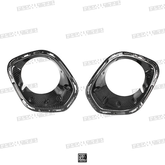 MINI Cooper JCW (John Cooper Works) S Base F56 LCI 2022-ON with Aftermarket Parts - Fog Light Bezel Carbon Fiber/FRP from Geex Village