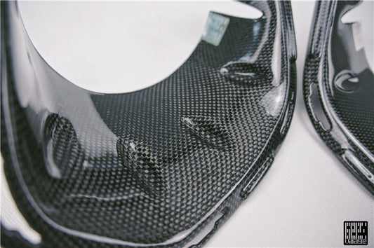 MINI Cooper JCW (John Cooper Works) S Base F56 LCI 2022-ON with Aftermarket Parts - Fog Light Bezel Carbon Fiber/FRP from Geex Village