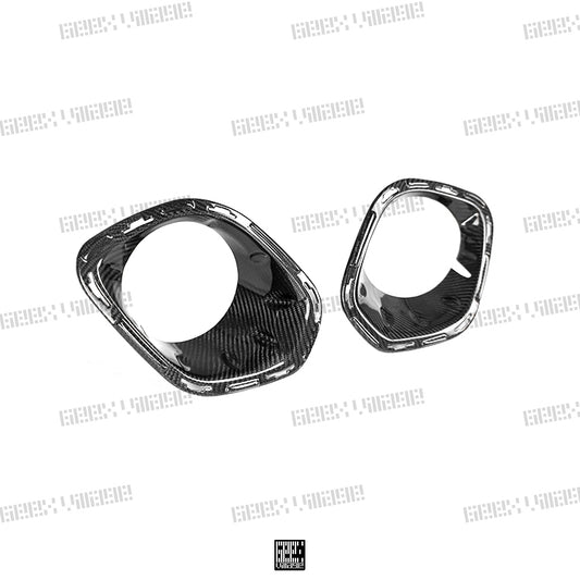 MINI Cooper JCW (John Cooper Works) S Base F56 LCI 2022-ON with Aftermarket Parts - Fog Light Bezel Carbon Fiber/FRP from Geex Village