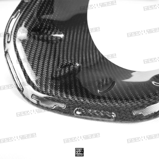 MINI Cooper JCW (John Cooper Works) S Base F56 LCI 2022-ON with Aftermarket Parts - Fog Light Bezel Carbon Fiber/FRP from Geex Village
