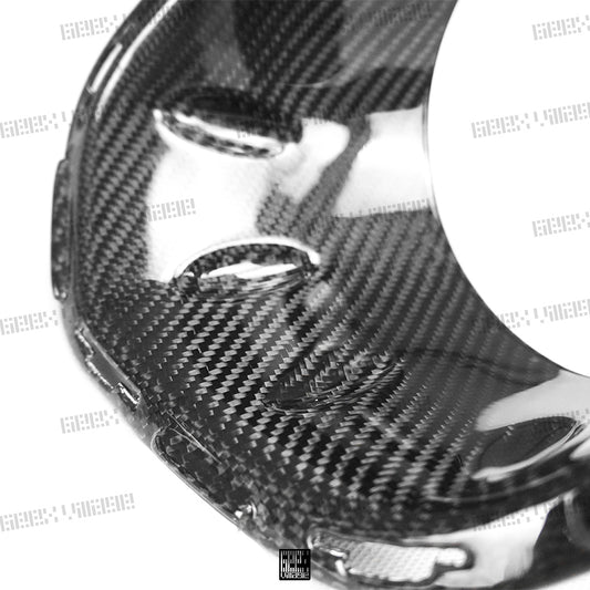 MINI Cooper JCW (John Cooper Works) S Base F56 LCI 2022-ON with Aftermarket Parts - Fog Light Bezel Carbon Fiber/FRP from Geex Village