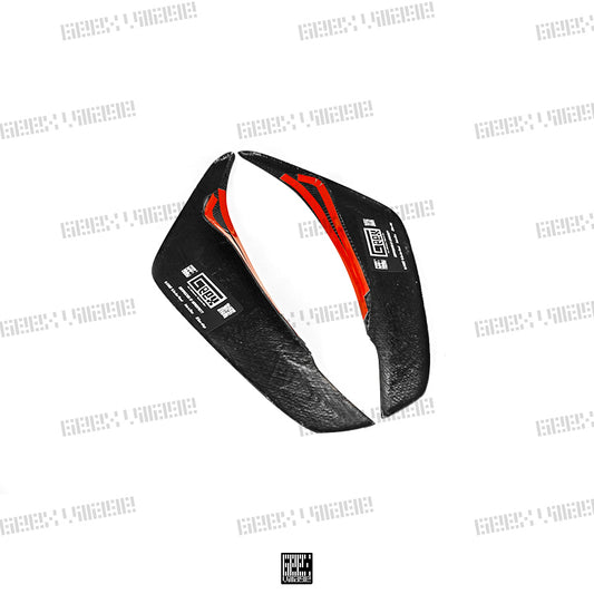 MINI Cooper JCW (John Cooper Works) S Base F56 LCI 2022-ON with Aftermarket Parts - Front Canards Carbon Fiber/FRP from Geex Village